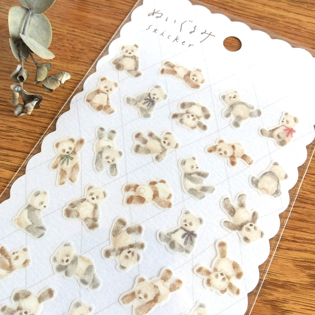 Nuigurumi sticker(ぬいぐるみ), Stuffed animal sticker -panda-