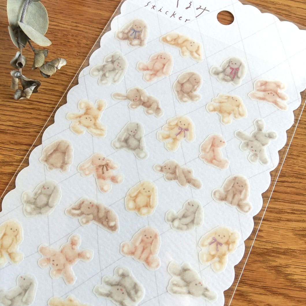 Nuigurumi sticker(ぬいぐるみ), Stuffed animal sticker -usagi-