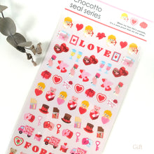 Lade das Bild in den Galerie-Viewer, chocotto seal &quot;Gift of sweets&quot; mini sticker from Japan&lt;GAIA&gt;
