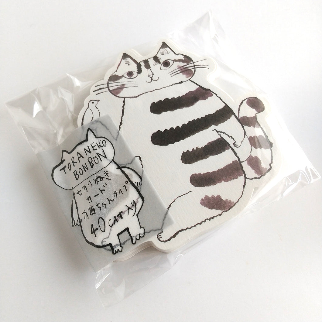 Tora Neko Bon Bon Die cut card A