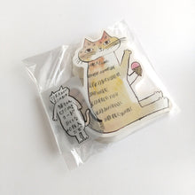 Charger l&#39;image dans la galerie, Tora Neko Bon Bon Die cut card B
