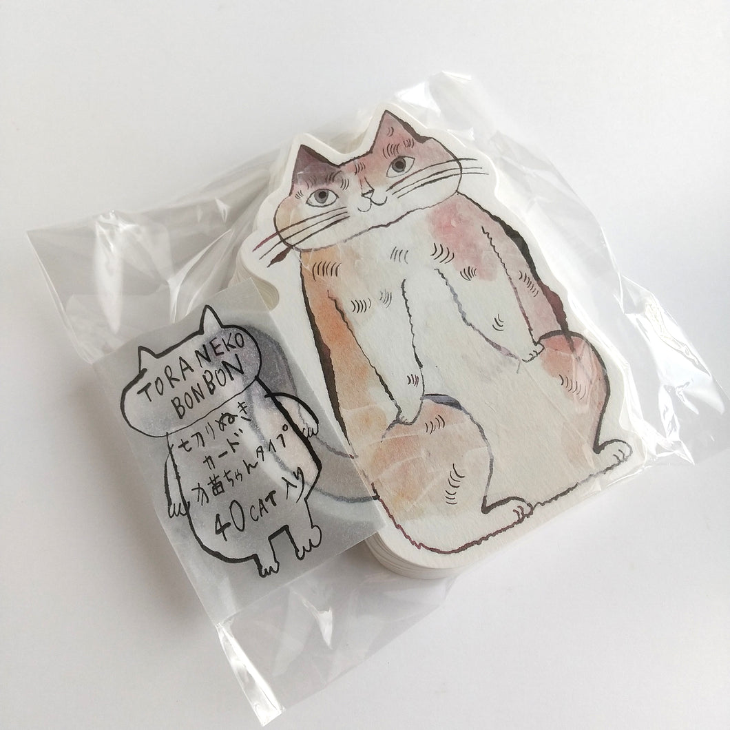 Tora Neko Bon Bon Die cut card C