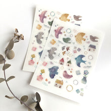 Carica l&#39;immagine nel visualizzatore di Gallery, Film Die Cut seal &quot;Nordic bird&quot; sticker from Japan
