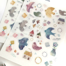 Carica l&#39;immagine nel visualizzatore di Gallery, Film Die Cut seal &quot;Nordic bird&quot; sticker from Japan
