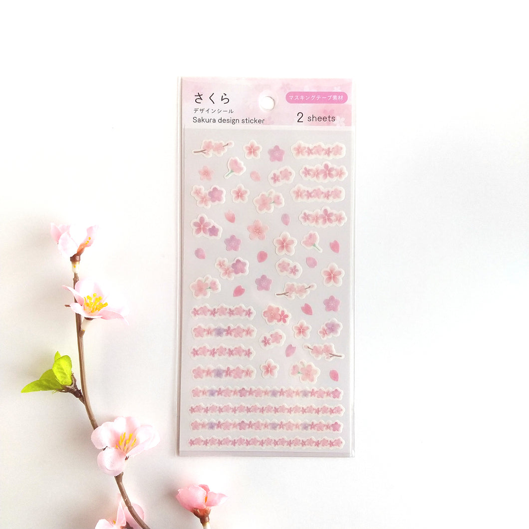 Sakura design sticker set of 2sheet