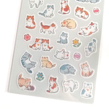 Load image into Gallery viewer, Sticker colection &quot;cat day stationery&quot; sticker from Japan by DAISO
