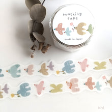 Charger l&#39;image dans la galerie, Die cut washi tape -hana brown/komichi-
