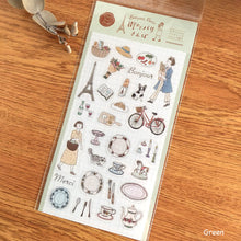 Carica l&#39;immagine nel visualizzatore di Gallery, Clear Seal Sheet &quot;Strolling around Paris&quot; by Furukawashiko
