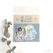 Carica l&#39;immagine nel visualizzatore di Gallery, Limited edition Washi Flake sticker &quot;Little Garden&quot; by Furukwashiko from Japan
