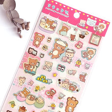 Load image into Gallery viewer, Rilakkuma sticker &quot;I came to Nekoneko Sento&quot; &lt;San-X&gt; from Japan
