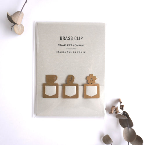 TRAVELER’S notebook for Starbucks Reserve® Roastery Tokyo Brass Clip