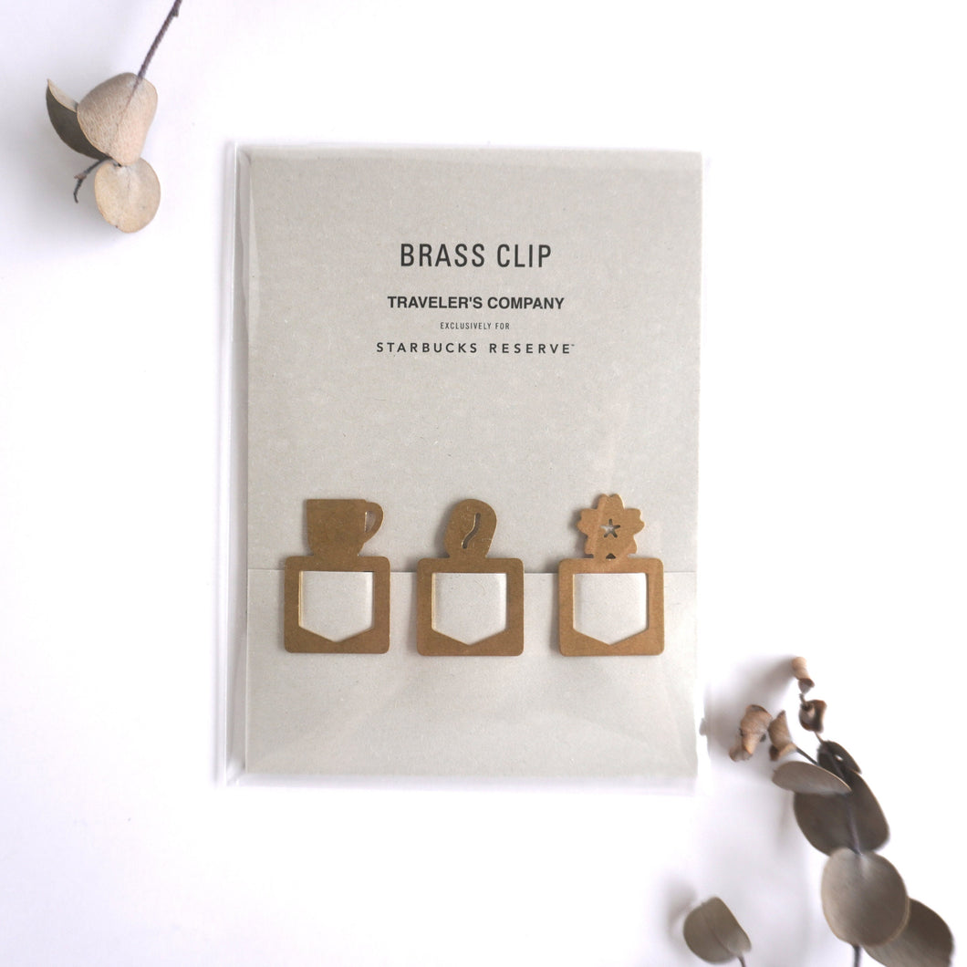 TRAVELER’S notebook for Starbucks Reserve® Roastery Tokyo Brass Clip