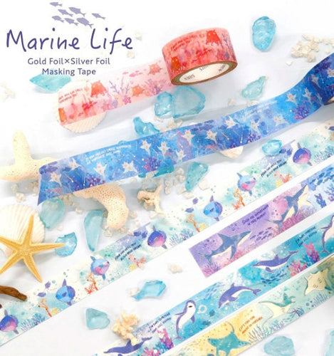 Marin Life washi tape Gold foil masking tape from Japan