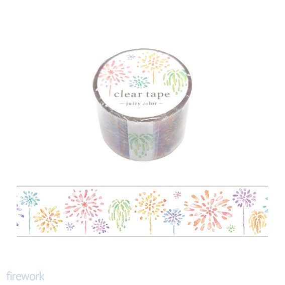 Summer Clear Tape -Juicy color- firework by mind wave from Japan