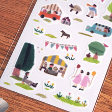 Load image into Gallery viewer, Miki Tamura washi tape sticker &quot;Windows/Marche&quot; from Japan
