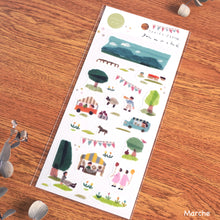 Load image into Gallery viewer, Miki Tamura washi tape sticker &quot;Windows/Marche&quot; from Japan
