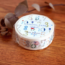 Carica l&#39;immagine nel visualizzatore di Gallery, Masking tape Washi tape&quot;flower numbers&quot; by Seitousha from Japan
