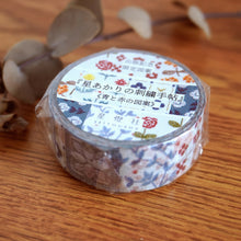 Charger l&#39;image dans la galerie, Masking tape Washi tape&quot;blue and red pattern&quot; by Seitousha from Japan
