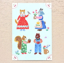 Carica l&#39;immagine nel visualizzatore di Gallery, Aiko Fukawa Post card set -Little fluffy friends-
