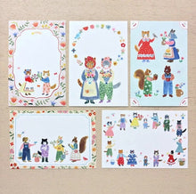 Carica l&#39;immagine nel visualizzatore di Gallery, Aiko Fukawa Post card set -Little fluffy friends-
