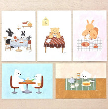 Load image into Gallery viewer, Mariko Fukuoka Post card set -TEA TIME-
