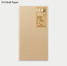 Load image into Gallery viewer, Travelers notebook Regular Refill 013 Lightweight Paper/014 Kraft Paper Travelers factory
