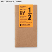 Carica l&#39;immagine nel visualizzatore di Gallery, Travelers notebook Regular Refill SHORT TRIP Travelers factory
