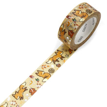 Charger l&#39;image dans la galerie, Masking tape &quot;Fox and Fallen Leaves&quot; from Japan Washi tape
