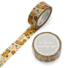 Charger l&#39;image dans la galerie, Masking tape &quot;Fox and Fallen Leaves&quot; from Japan Washi tape
