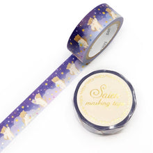 Charger l&#39;image dans la galerie, Masking tape &quot;Star Picking&quot; from Japan Cat Washi tape
