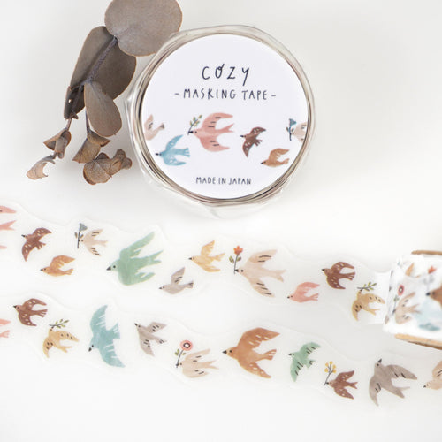 COZY masking tape -Bird- from Japan by mind wave washi tape