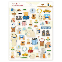 Lade das Bild in den Galerie-Viewer, Clear sticker &quot;Mariko Fukuoka&quot;-Let&#39;s go on a trip- cozyca products Hyogensha
