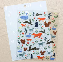 Carica l&#39;immagine nel visualizzatore di Gallery, Clear sticker &quot;Shuku Nishi&quot;-garden- cozyca products Hyogensha
