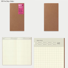 Carica l&#39;immagine nel visualizzatore di Gallery, Travelers notebook Regular Refill 001,002,003,004 Travelers factory
