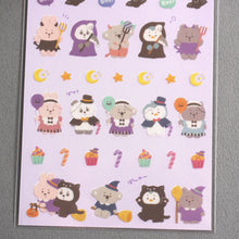 Load image into Gallery viewer, Halloween sticker &quot;poyacco&quot; -purple/orange from Japan by GAIA
