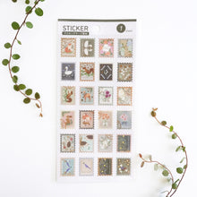 Lade das Bild in den Galerie-Viewer, Stamp-style Nordic stickers masking sticker gold foil sticker
