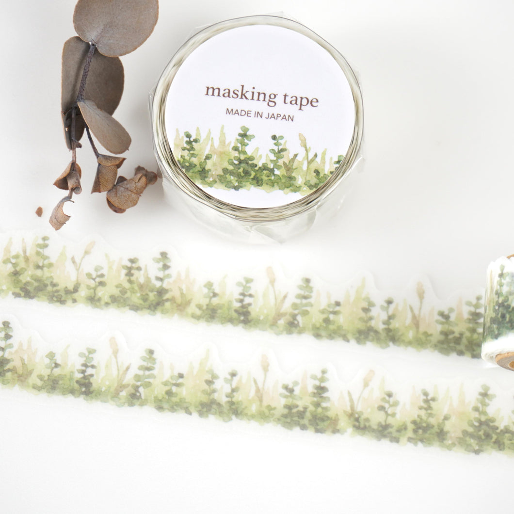 Die cut washi tape -Grassland- from Japan by mind wave masking tape