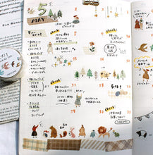 Charger l&#39;image dans la galerie, COZY masking tape -Forest- from Japan by mind wave washi tape
