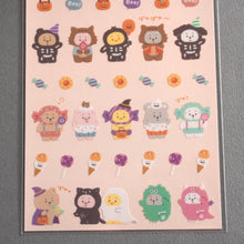Load image into Gallery viewer, Halloween sticker &quot;poyacco&quot; -purple/orange from Japan by GAIA
