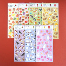 Lade das Bild in den Galerie-Viewer, Reproduction &amp; New Nippon no kawaii seal washi sticker &quot;Autumn&quot;
