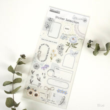 Charger l&#39;image dans la galerie, Sticker Selection &quot;white Collage&quot; from Japan by GAIA
