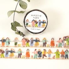 Lade das Bild in den Galerie-Viewer, Die cut masking tape -Girl- from Japan by mind wave washi tape
