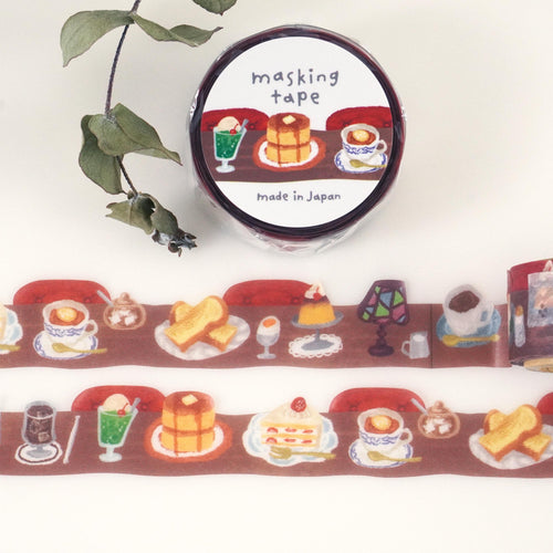 Die cut masking tape -Cafe- from Japan by mind wave washi tape