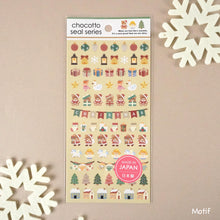 Load image into Gallery viewer, Chocotto seal series &quot;Christmas&quot; Xmas sticker sheet by GAIA from Japan
