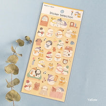 Lade das Bild in den Galerie-Viewer, Sheet sticker &quot;Powa Powa Snowman&quot; by GAIA from Japan
