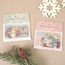 Carica l&#39;immagine nel visualizzatore di Gallery, Flake sticker &quot;Snowman &amp; Bear&quot; by GAIA from Japan
