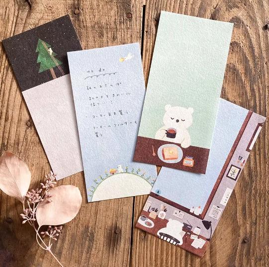 Mariko Fukuoka HOSHI KUMA Ippitsusen (mini letter paper)