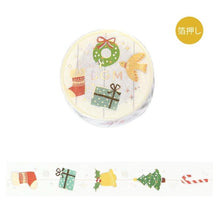 Load image into Gallery viewer, Christmas limited edition washi tape &quot;Ornaments&quot; By BGM masking tape
