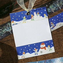 Load image into Gallery viewer, Christmas limited edition washi tape &quot;Make a Snowman&quot; By BGM masking tape
