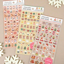 Load image into Gallery viewer, Chocotto seal series &quot;Christmas&quot; Xmas sticker sheet by GAIA from Japan
